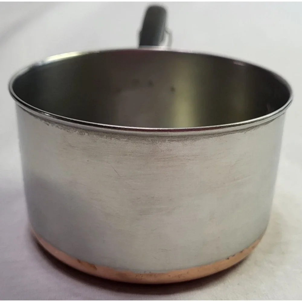 Revere Ware Measuring Cup Vintage Copper Bottom Stainless Steel USA Kitchen